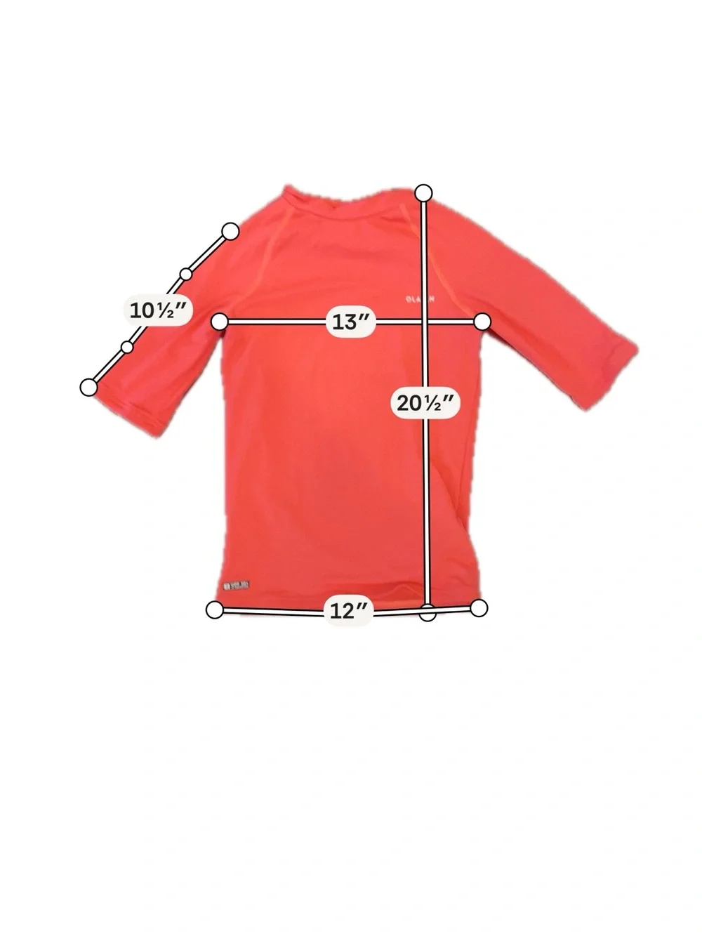 Olian Kids Coral Rashguard Swim Top — UPF Protection